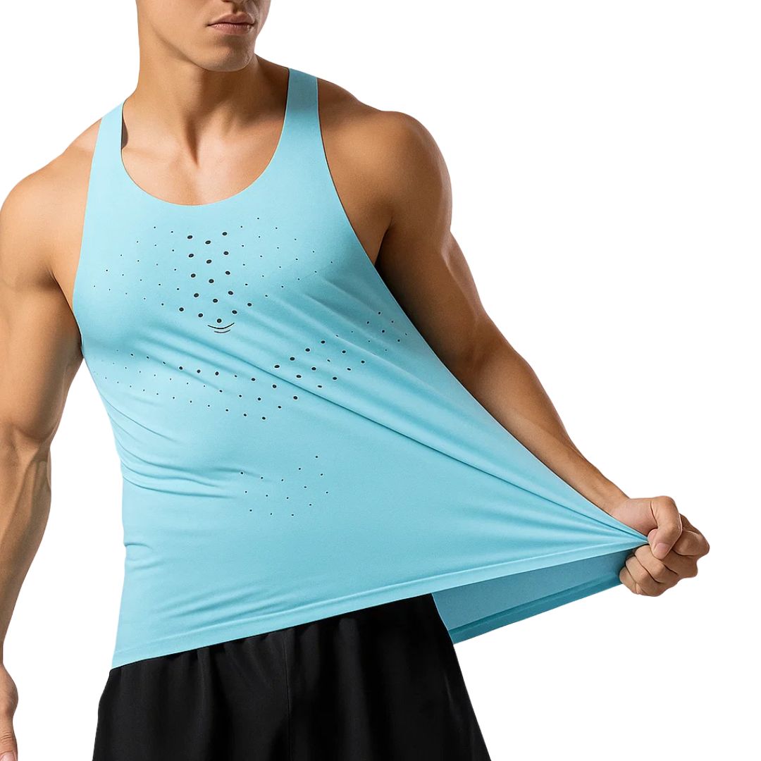 AirFlex | Gym Tank Top – Breathable Ventilated Fabric – Sleeveless Stretch Fit – Men’s Fitness Training & Workout Performance Vest