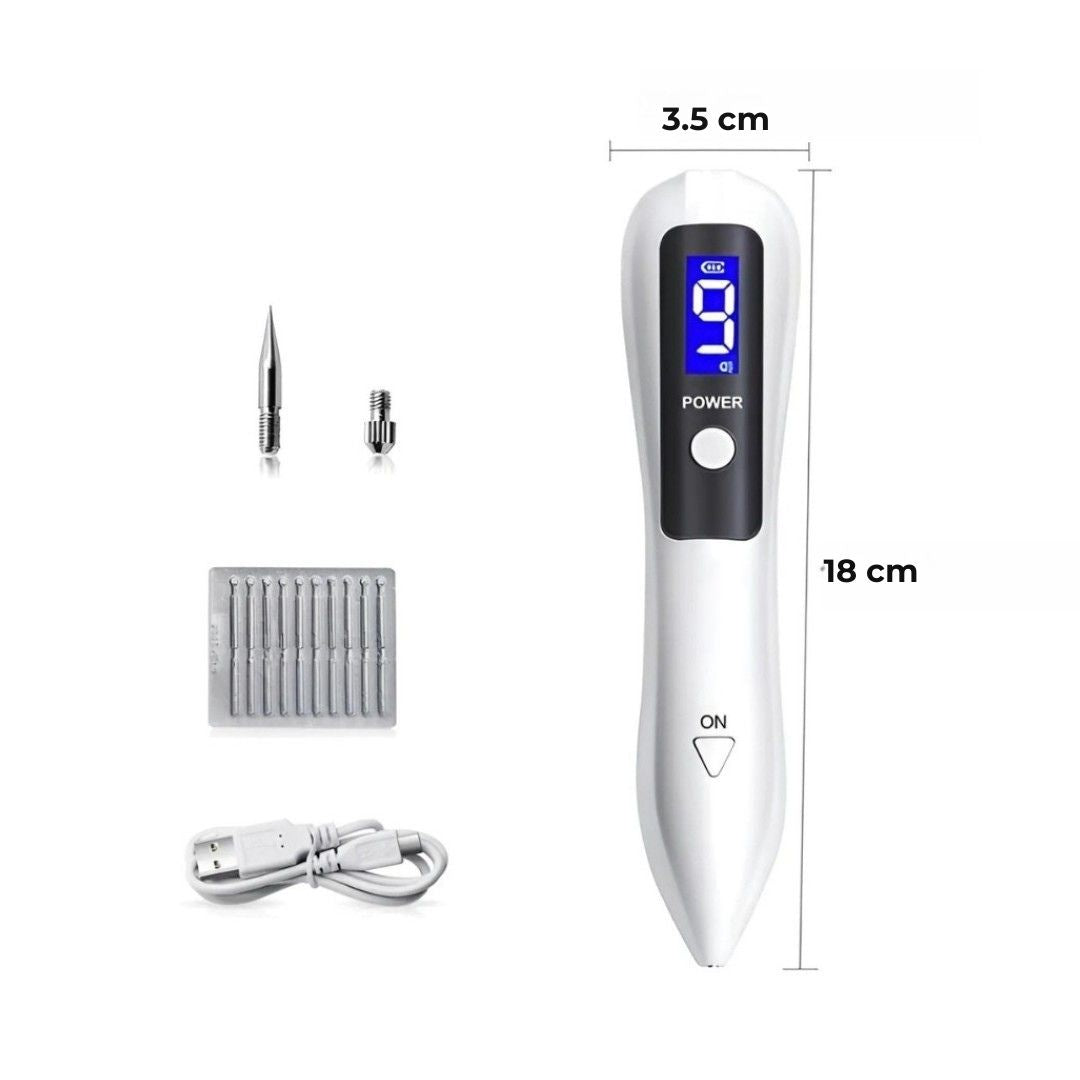 DermaGlow | Mole Removal Pen – Non-Invasive Plasma – Cordless & Rechargeable – At-Home Skin Tag & Freckle Treatment