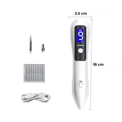 DermaGlow | Mole Removal Pen – Non-Invasive Plasma – Cordless & Rechargeable – At-Home Skin Tag & Freckle Treatment