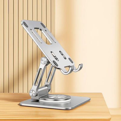 DeskEase | Adjustable Tablet Stand – Ergonomic Comfort – Foldable Anti‑Slip Design – Ideal for Work, Study, Travel & Video Calls