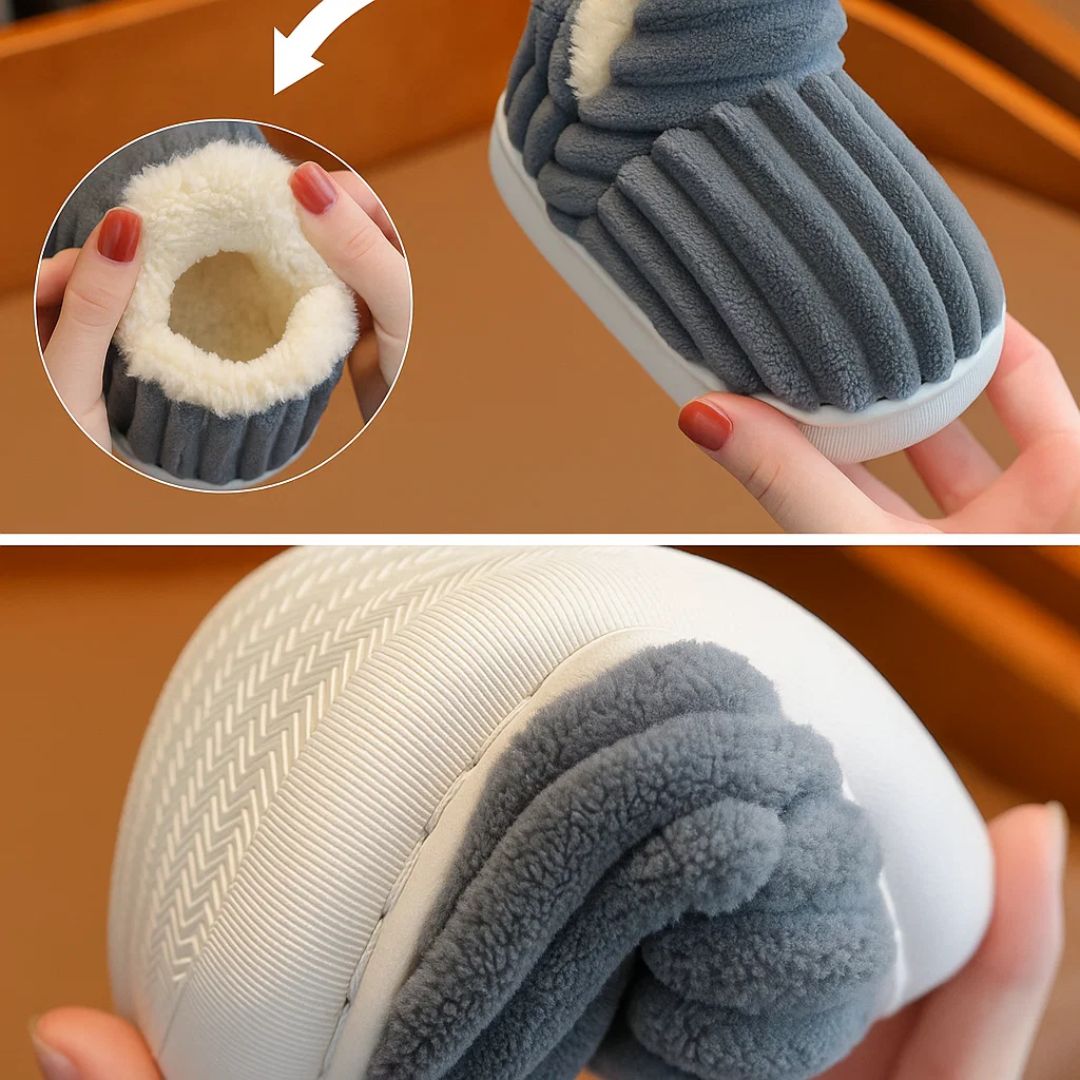 CozyStep | Kids Slippers – Non-Slip Grip – Plush Warm Lining – Keep Feet Cosy Safe and Supported – Perfect Indoor Comfort for Children