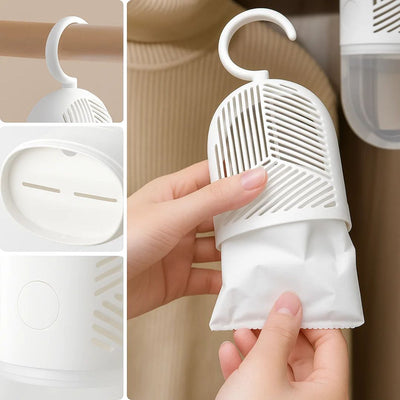 DryGuard | Wardrobe Dehumidifier – Stops Damp & Musty Smells – Transparent Water-View – Long-Lasting Freshness For Clothes Storage