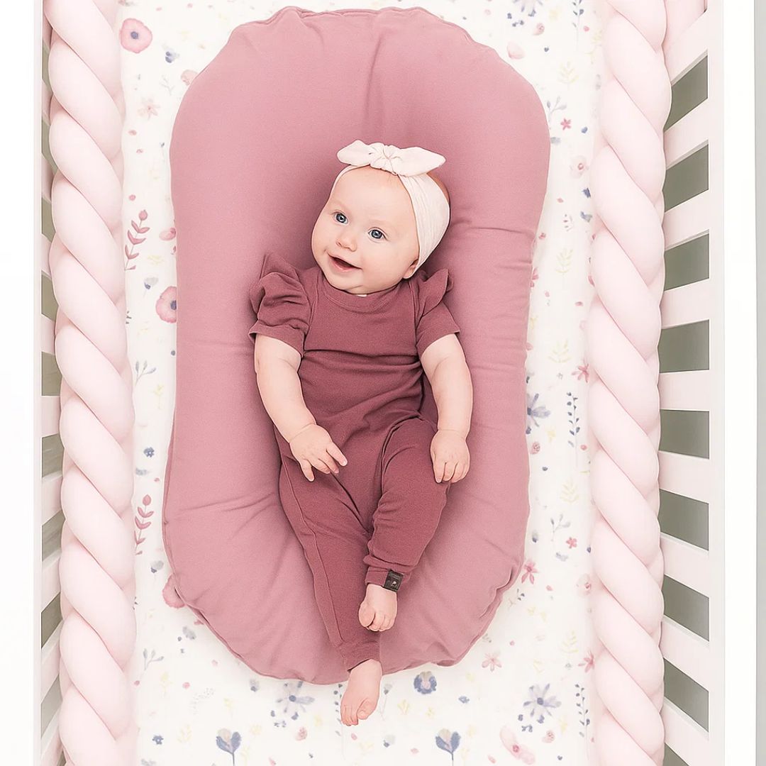 SnugNest | Braided Cot Bumper – Breathable Cotton – Soft Cushioning – Newborn Nursery Safety