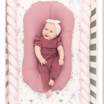 SnugNest | Braided Cot Bumper – Breathable Cotton – Soft Cushioning – Newborn Nursery Safety