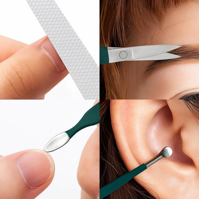 NailEase | 6‑Piece Nail Care Kit – Precise Nail Trimming – Durable Stainless Steel – Compact Design – Ideal for Travel, Home & Everyday Grooming