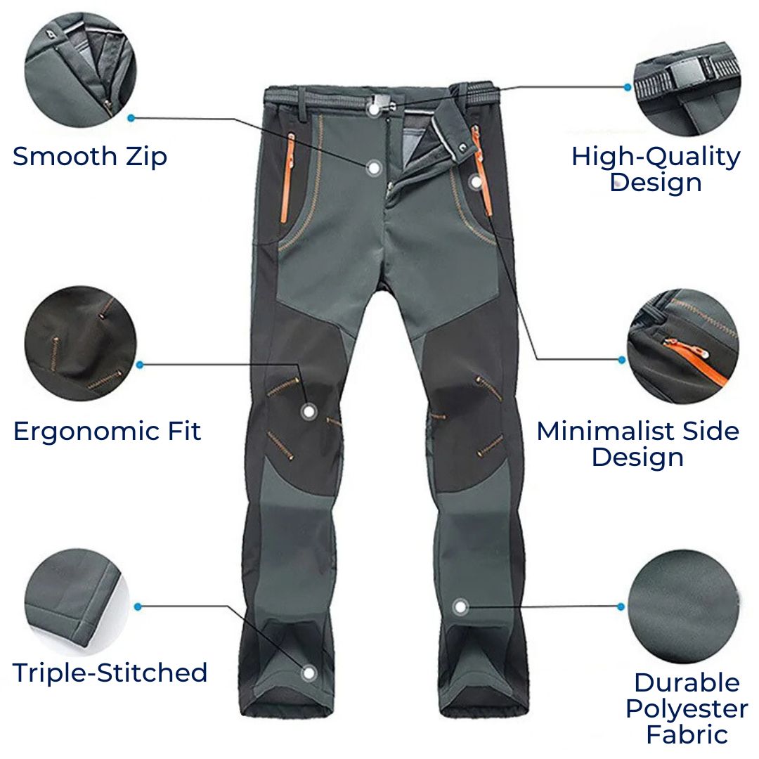 ArcticTrail Fleece Winter Pants for Women – Waterproof, Windproof, Durable, and Breathable for Hiking, Snowshoeing, and Winter Camping