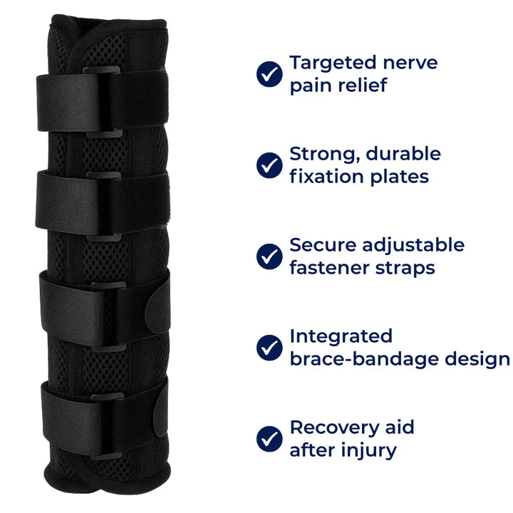 NightArm Relief | Night Elbow Brace – Prevents Ulnar Nerve Pain – Breathable Soft Immobiliser – Sleep Comfort – Faster Recovery Support