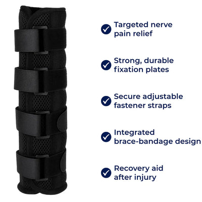 NightArm Relief | Night Elbow Brace – Prevents Ulnar Nerve Pain – Breathable Soft Immobiliser – Sleep Comfort – Faster Recovery Support