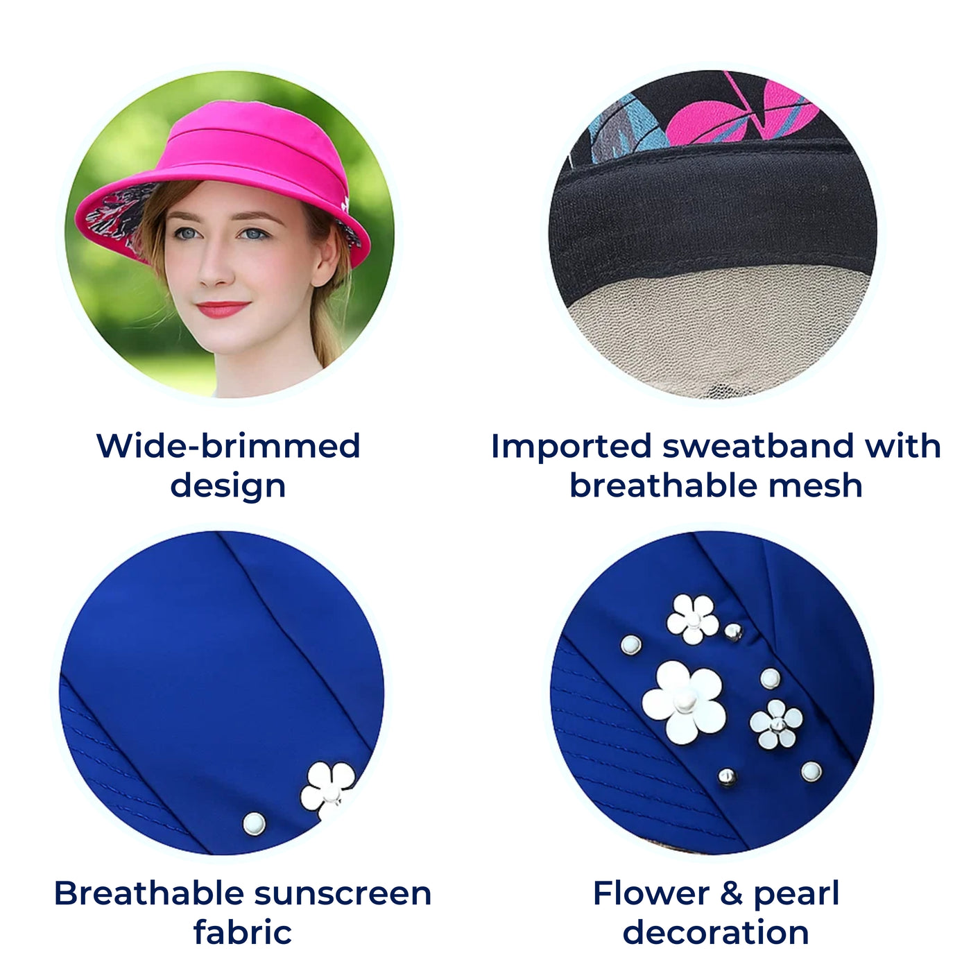 SunGuard | Wide‑Brim UPF Sun Hat – Adjustable Draw‑Cord – Lightweight Breathable Fabric – Summer UV Protection for Beach & Garden