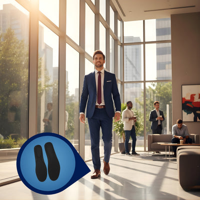 StrideSupport | Arch Support Orthopaedic Insoles – Pain Relief – Leather Breathable – Comfort & Alignment for All-Day Standing & Walking