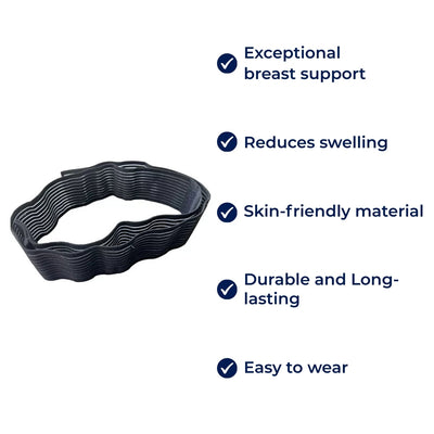 MediForma | Postoperative Compression Bandage – Breast Support – Reduces Swelling & Pain – Skin-Friendly & Adjustable