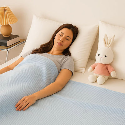 CoolBreeze | Cooling Blanket – Temperature Regulating – Breathable Bamboo Fibre – Cooler Nights – Relief From Night Sweats and Overheating