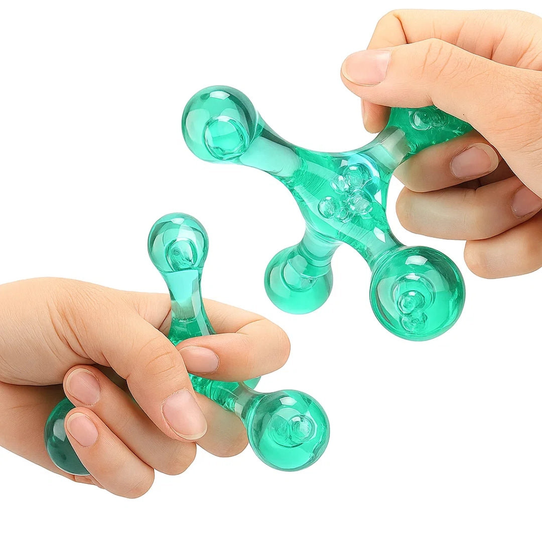 MuscleEase | Trigger Point Massage Ball – Deep Tissue Pain Relief – Compact Handheld – Relieves Knots & Tension in Back, Neck, Legs