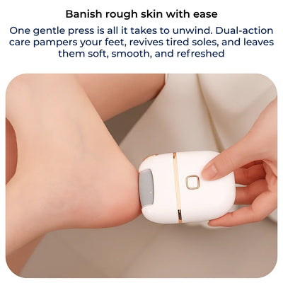 SoleSmooth | Electric Foot File – Callus Remover – Rechargeable Cordless – Heals Cracked Heels – Restores Soft, Smooth Feet at Home