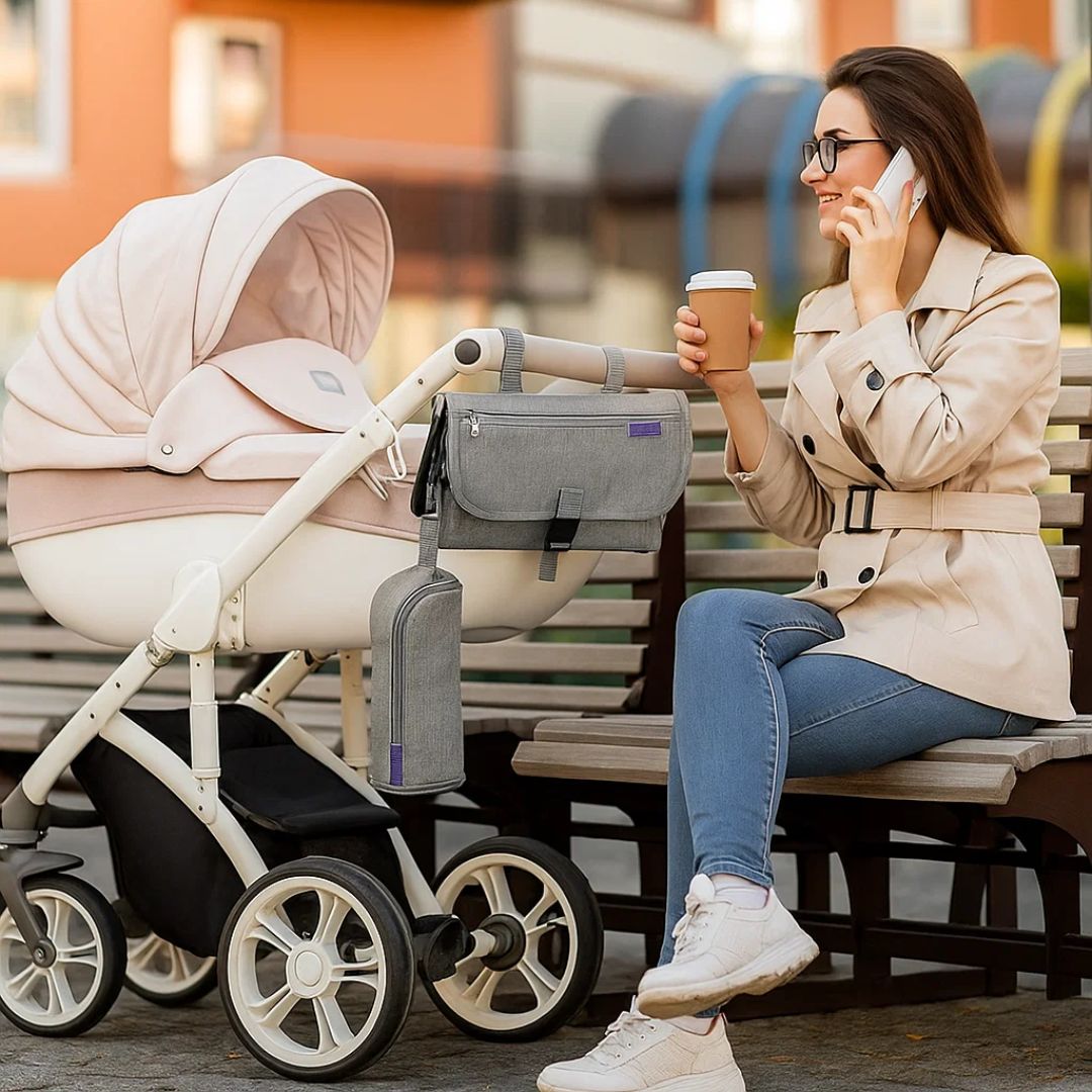 NappyEase | Portable Changing Mat – Waterproof – Foldable with Pockets – Easy Clean Comfort – Stress-Free Travel for Parents & Babies