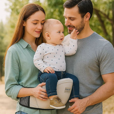 SureCarry | Ergonomic Hip‑Seat Carrier – Even Weight Distribution – Tear‑Resistant Nylon – Hands‑Free Support for Travelling Parents