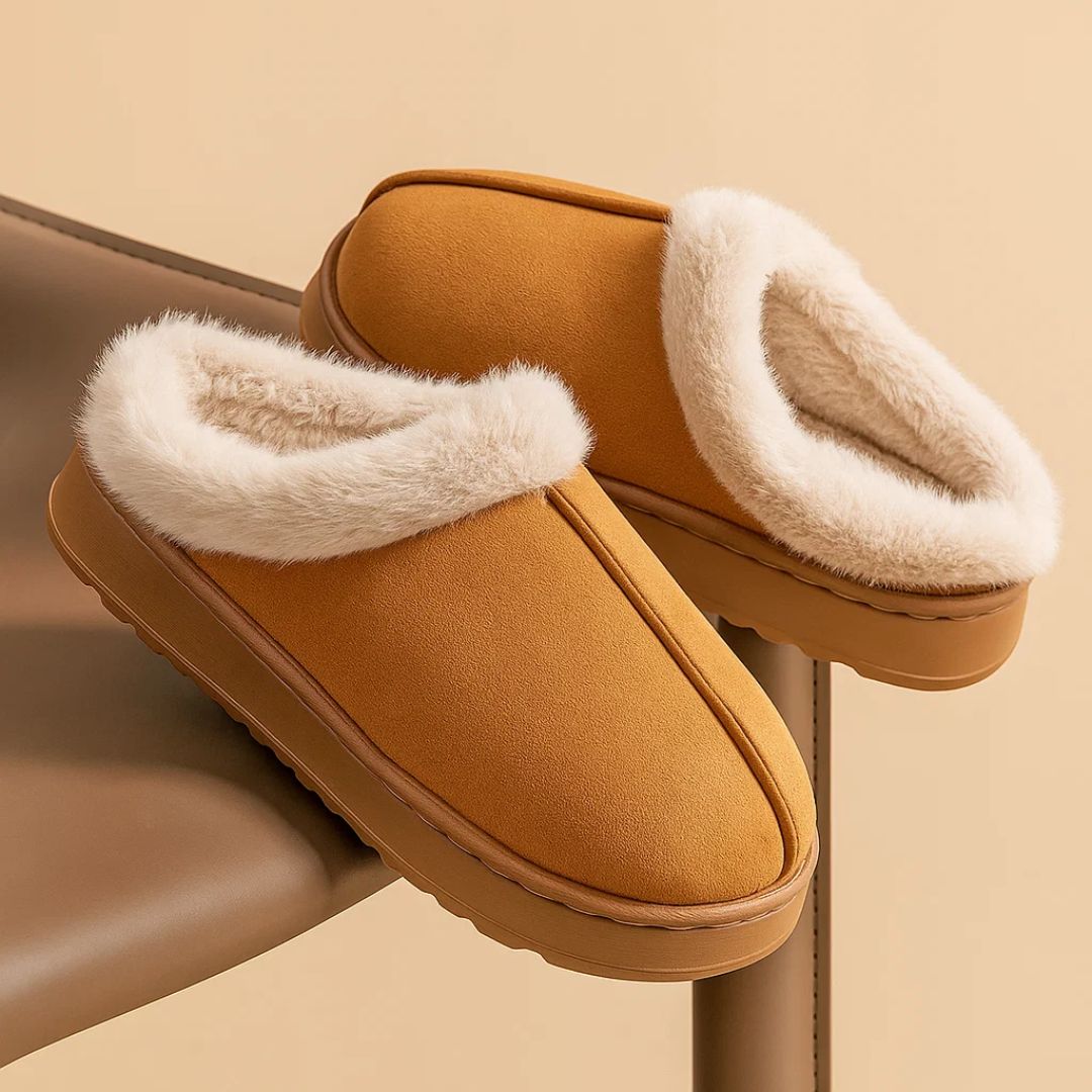 SnugSole | Warm Slippers – Thick Cushioned Sole – Plush Lining – Non-Slip Design – Maximum Comfort & Foot Support for Women Indoors