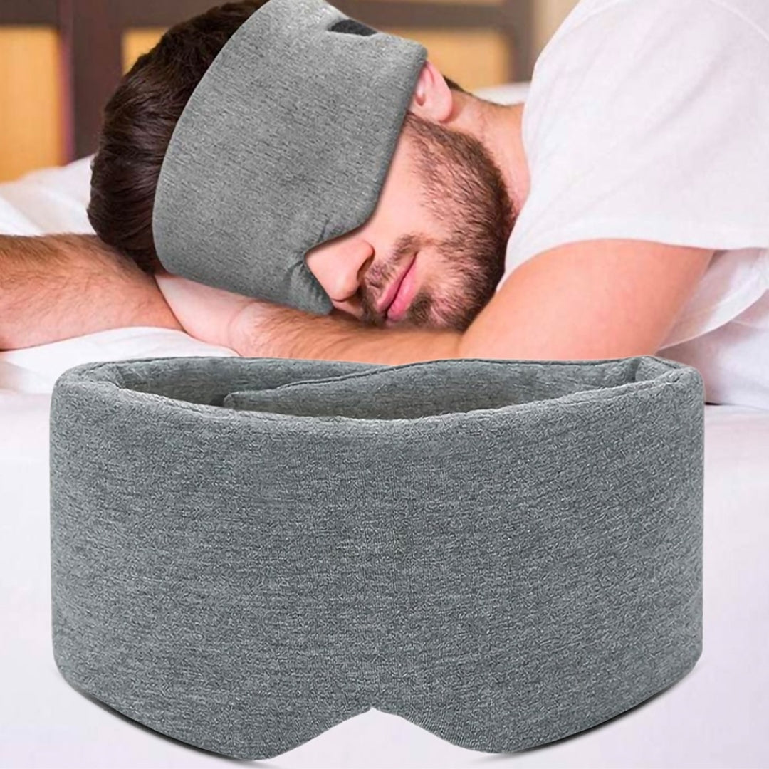 Sleepright | Blackout Sleep Mask – Total Light Blocking – Soft Cotton Comfort – Breathable Fit – Blocks All Light for Travel, Naps & Deep Sleep