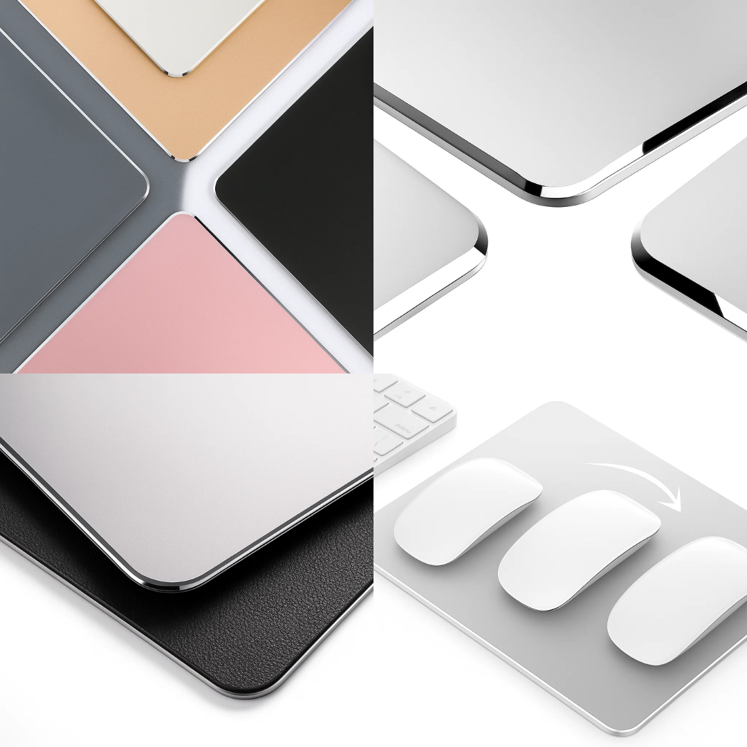 AlumaGrip | Aluminium Mouse Pad – Precision Glide – Rigid Aluminium – Non-Slip Stability – Durable Easy-Clean Surface – Work & Gaming Use