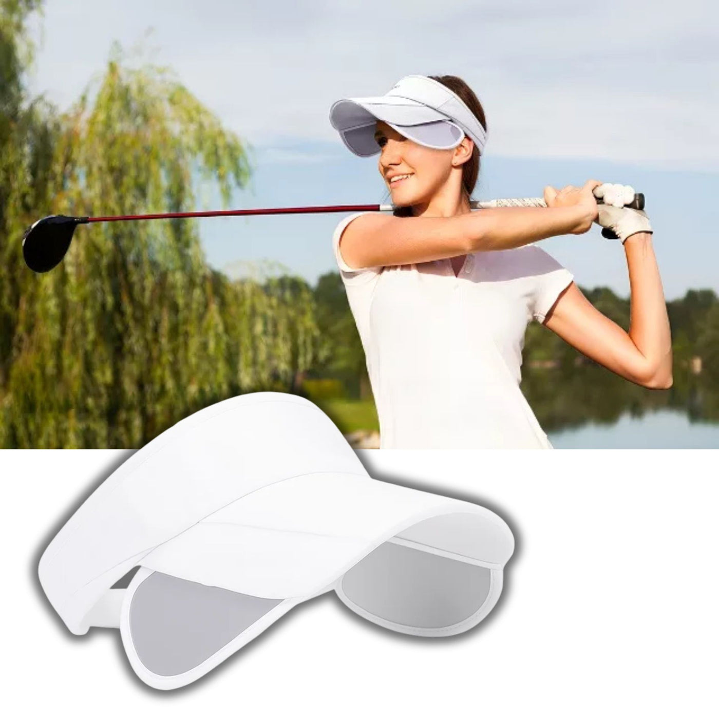 SunGuard | Sun Protection Visor Hat – Extendable Brim – Breathable Mesh – Lightweight UV Shield for Outdoor Walking & Beach Comfort