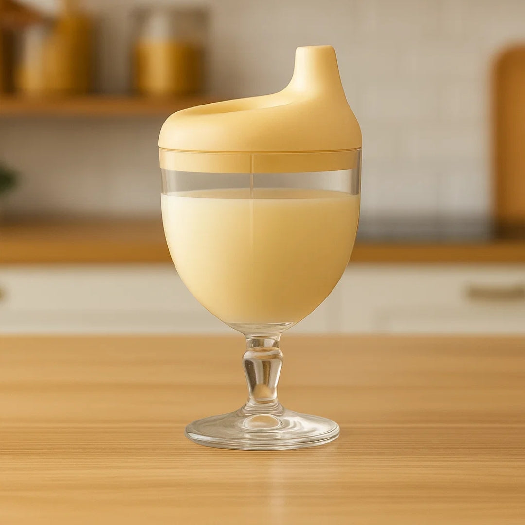 TinySip | Leak‑Proof Transition Sippy Cup – No‑Spill Silicone – Easy‑Grip Handles – Supports Weaning – Mess‑Free Drinking for Toddlers