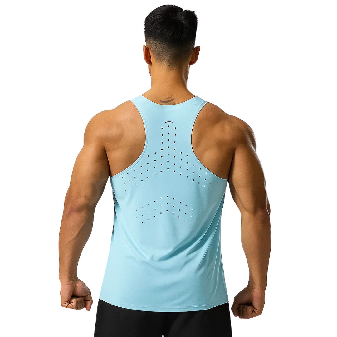 AirFlex | Gym Tank Top – Breathable Ventilated Fabric – Sleeveless Stretch Fit – Men’s Fitness Training & Workout Performance Vest