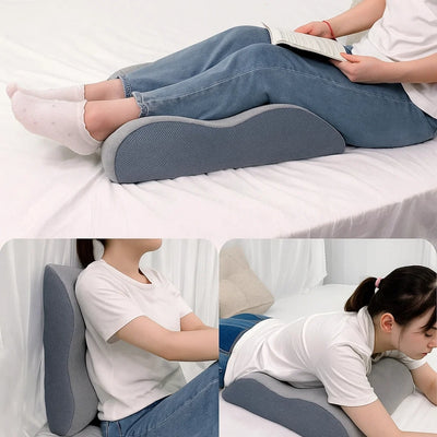ElevateEase | Leg Elevation Pillow – Improve Circulation & Swelling Relief – Memory Foam with Breathable Cover – Tired Legs Support