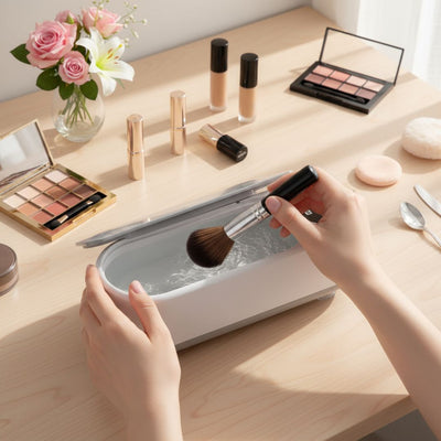 PureWave | Ultrasonic Cleaner – USB Rechargeable – 450 ML Tank – Deep Clean Removes Dirt Safely – For Glasses Jewellery Dentures at Home