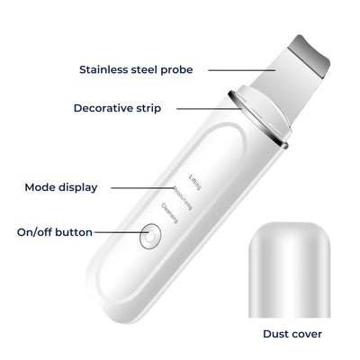 GlowSonic | Ultrasonic Facial Wand – Deep Cleansing – 33,000 Vibrations – At-Home Skincare Tool
