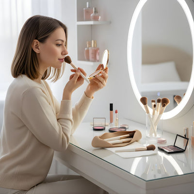 BrushVault | Travel Makeup Brush Bag – Organise & Protect Your Brushes – Dust- & Water-Resistant Silicone Case – Keep Clean & Tangle-Free