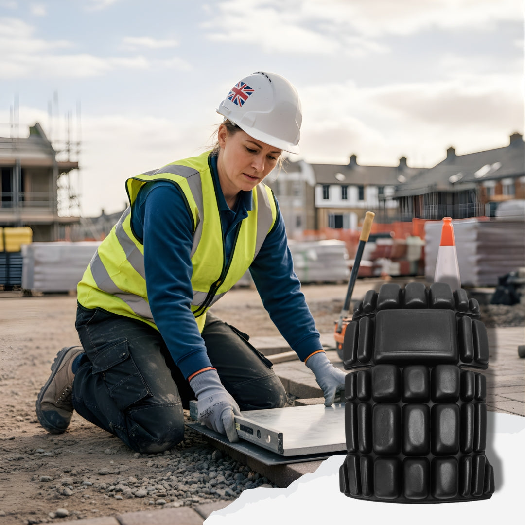 TradeKnee | Work Knee Pads – Foam-Cushion Comfort – Slim-Profile Insert – Alleviates Pressure & Improves Mobility for Tradesmen on the Job