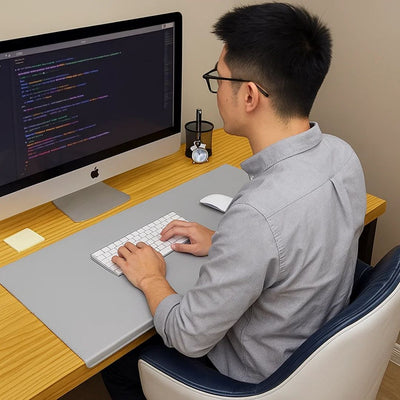 Deskguard | Desk Mat – Waterproof Fold-Edge – Spill Resistance - Well-Organised Workspace - Smooth Anti-Slip Surface for Home and Office