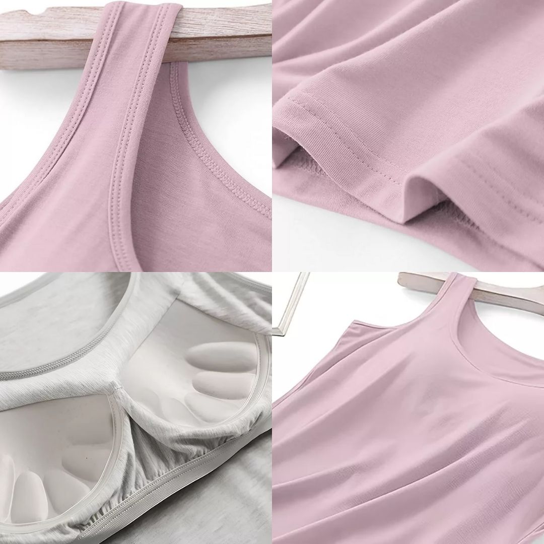 ComfortFlex | Padded Tank Top with Built-In Bra – Supportive Fit – Breathable Fabric – Ideal for Active Women