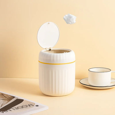 NeatBin | Desktop Bin – Odour-Sealing Lid – Durable Removable Inner Bucket – Compact Space-Saving Design – Keeps Desks Clean & Fresh