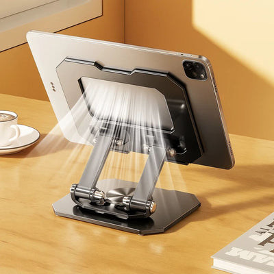 DeskEase | Adjustable Tablet Stand – Ergonomic Comfort – Foldable Anti‑Slip Design – Ideal for Work, Study, Travel & Video Calls