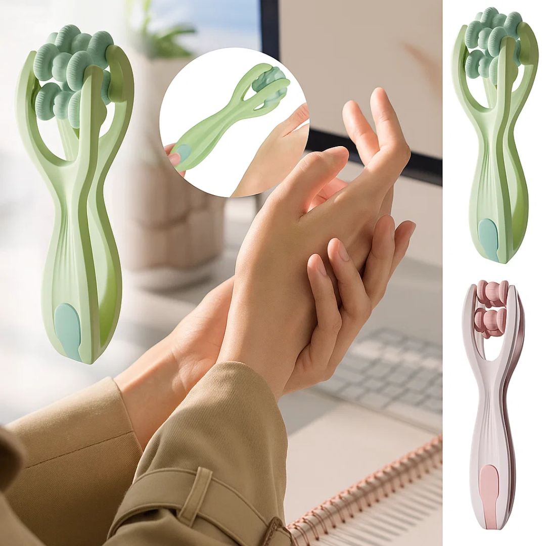 DexiEase | Finger Roller Massager – Pain Relief & Circulation Boost – Hypoallergenic Silicone – Portable Therapy For Stiff Tired Hands