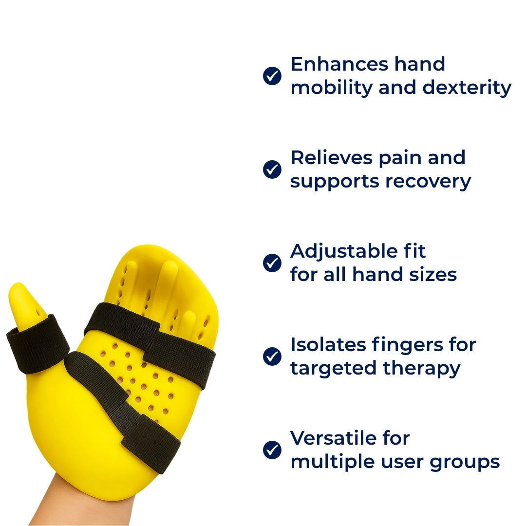 HandMobil | Finger Training Board – Improve Hand Mobility – Breathable Lightweight Support – Pain Relief for Rehabilitation – Daily UseAid
