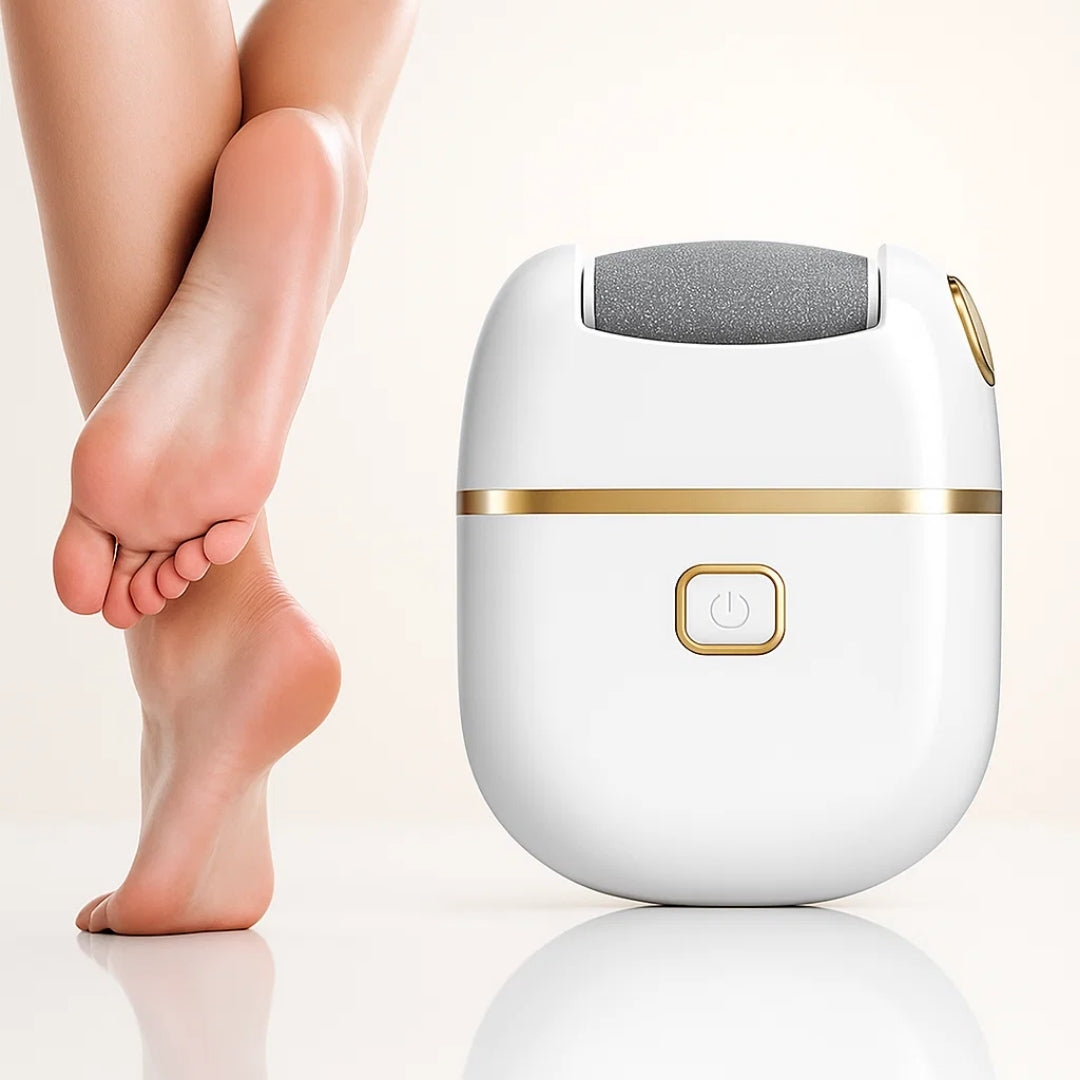 SoleSmooth | Electric Foot File – Callus Remover – Rechargeable Cordless – Heals Cracked Heels – Restores Soft, Smooth Feet at Home