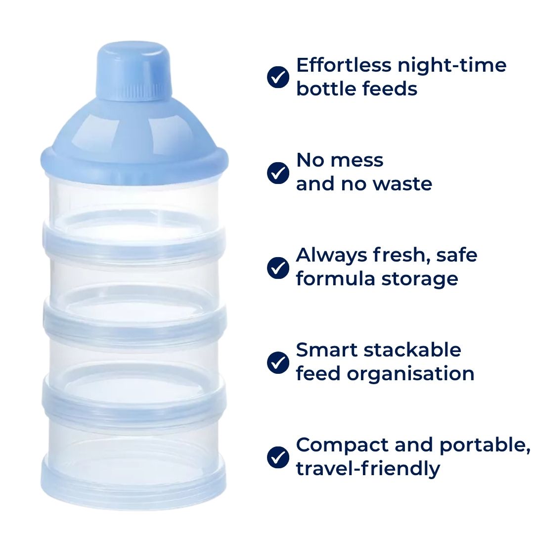 FreshStack | Milk Powder Dispenser – Spill-Proof – Airtight & Stackable – Hygienic Storage – Travel Ready – Quick Night-Feed Solution