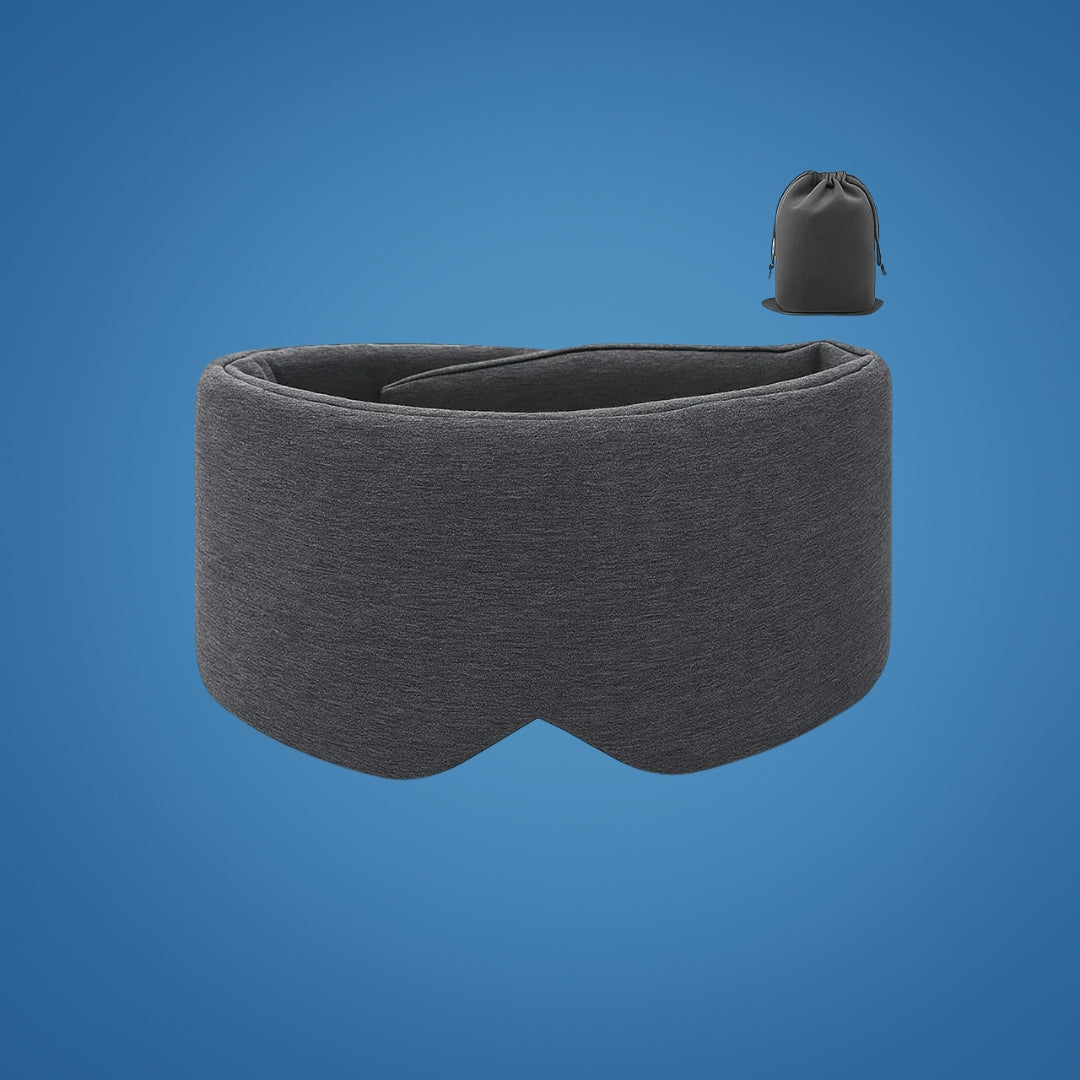 Sleepright | Blackout Sleep Mask – Total Light Blocking – Soft Cotton Comfort – Breathable Fit – Blocks All Light for Travel, Naps & Deep Sleep