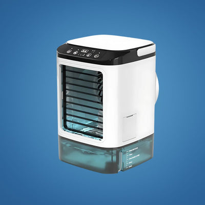 CoolEase | Portable Air Cooler – Quiet 12W Cooling Fan – 900ml Tank – Energy Saving – Bedroom Desk Use – Fast Cooling – Sleep Comfort