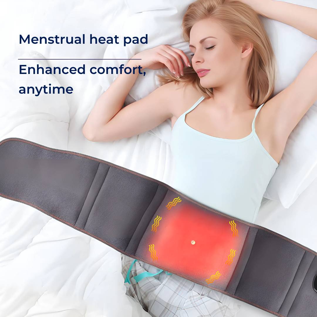 ThermaRelief Heated Belt for Back Pain | Red Light Therapy - Adjustable Belt - Relieves Back Pain - Relieves Muscle Tension - Improves Circulation