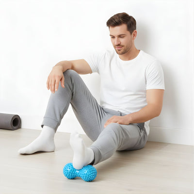 FlexiRelief | Peanut Massage Roller – Deep Tissue Muscle Relief – Firm Spiky Dual-Ball Design – Faster Recovery for Active Lifestyle