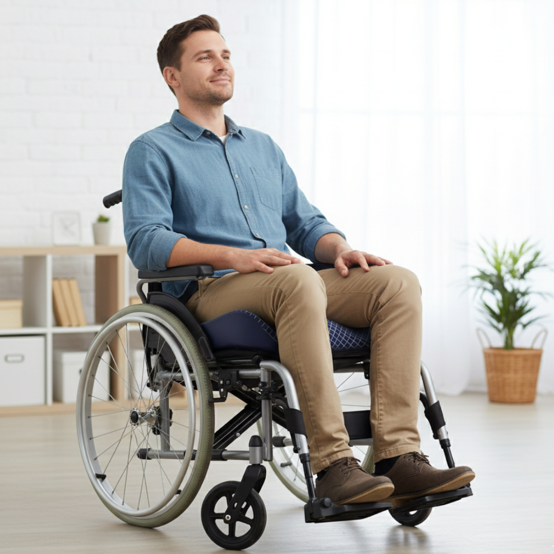 ReliefSeat | Haemorrhoid Seat Cushion – Memory Foam Pressure Relief – Warmth & Vibration Massage – Office Car Long Sitting Comfort