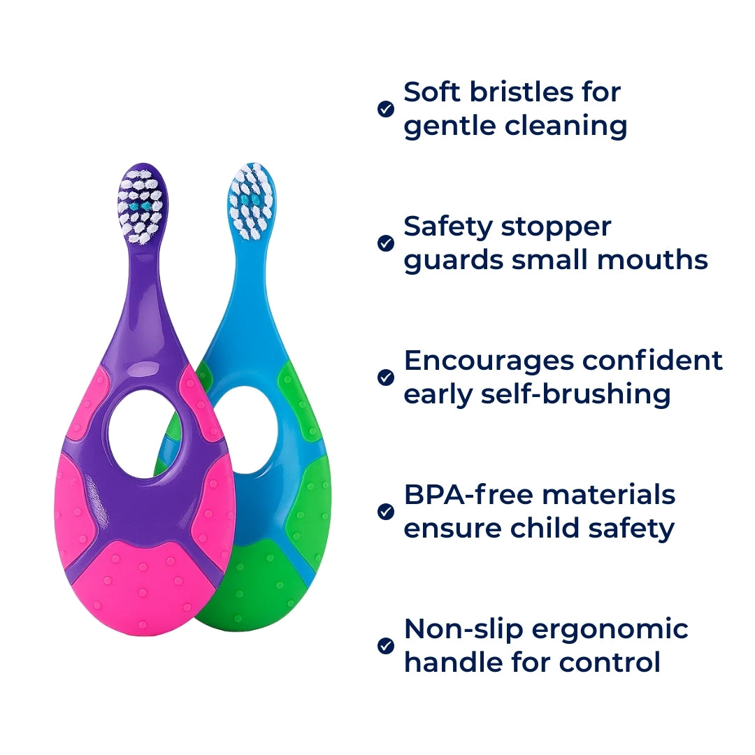 BrightSmile | Kids Soft Toothbrush – Gentle Clean – Ergonomic Handle – Protects Sensitive Gums – Promotes Independence and Happy Smiles