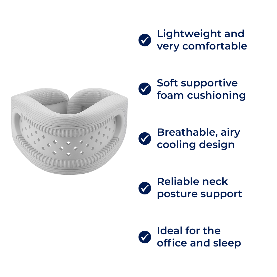 CerviSoft | Soft Cervical Collar – Lightweight Neck Support Brace – Foam Cushioning Breathable Design – Pain Relief for Office & Sleep