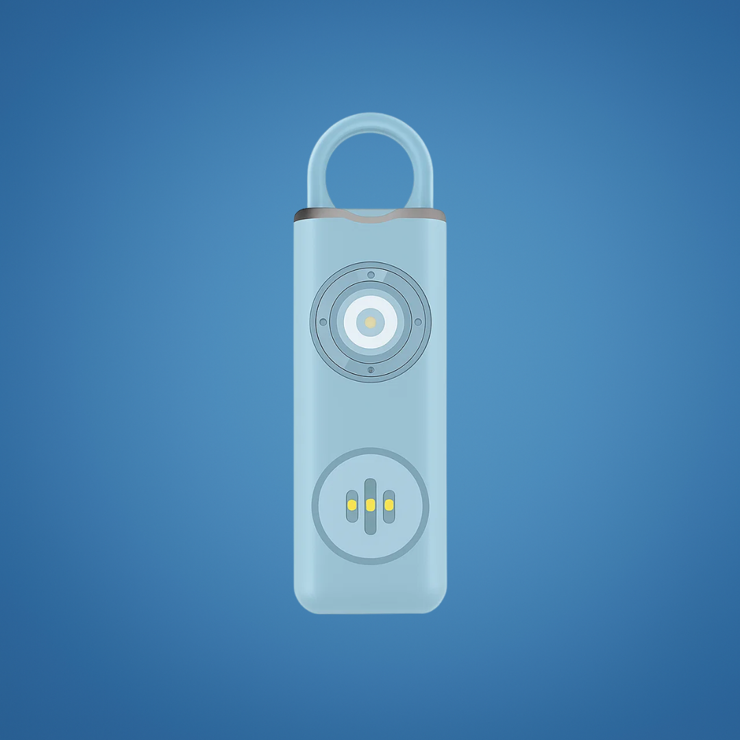 NightGuard | Personal Alarm Keychain – Ultra-Loud 130 dB Siren – Compact LED Torch Safety Device – For Night-Walkers Students & Commuters