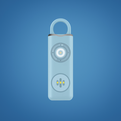 NightGuard | Personal Alarm Keychain – Ultra-Loud 130 dB Siren – Compact LED Torch Safety Device – For Night-Walkers Students & Commuters