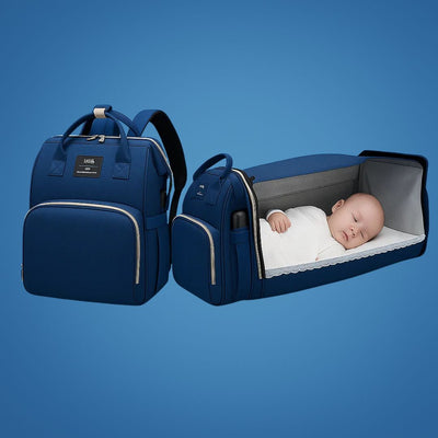 BabyVoyage | Foldable Baby Travel Cot – Waterproof Design – USB Charging Port – Ideal for On-the-Go Parents