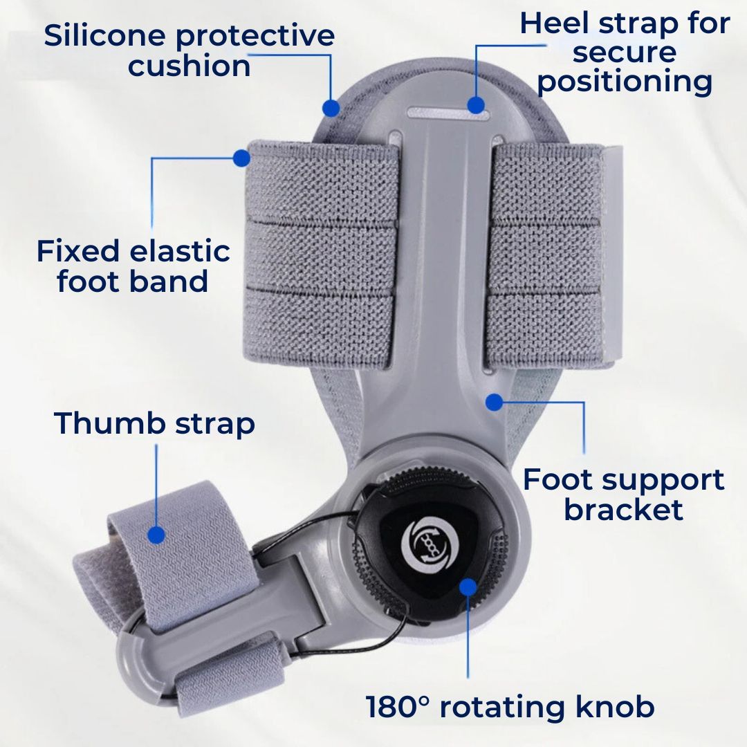 BunionEase Adjustable Relief Brace | for Hallux Valgus - Gently Correct and Alleviate Pain Associated with Bunions